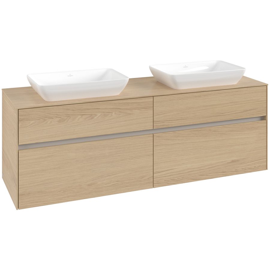 Wastafelonderkast Collaro 1600x548x500mm Nord.Oak C12300VJ