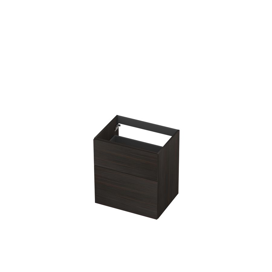 Onderkast 2L a-sym decor tbv grepen 60cm intens eiken