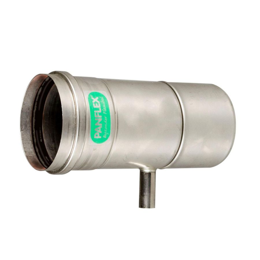 Condensaftap horizontaal 80mm RVS