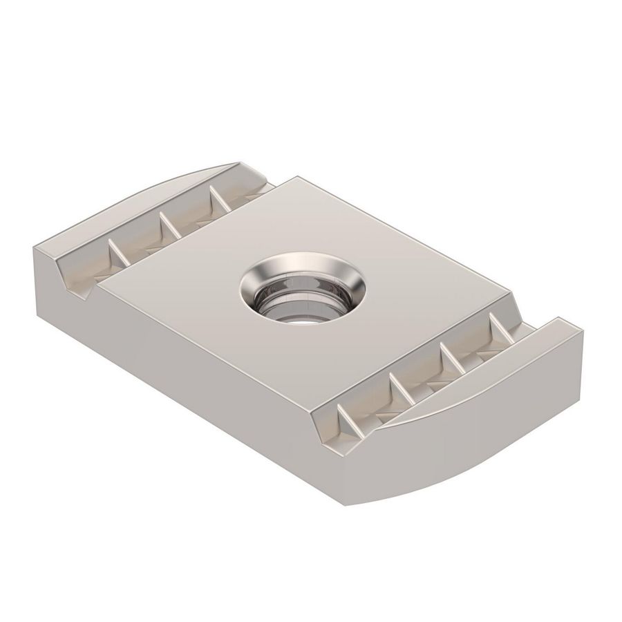 Glijmoer voor profielrail MS4121/4141 M8 Roestvast staal Blank, nabeha VVE=50