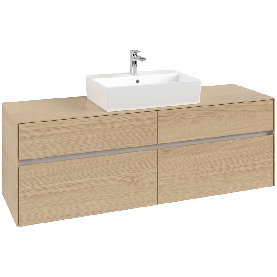 Wastafelonderkast Collaro 1600x548x500mm Nord.Oak C13400VJ