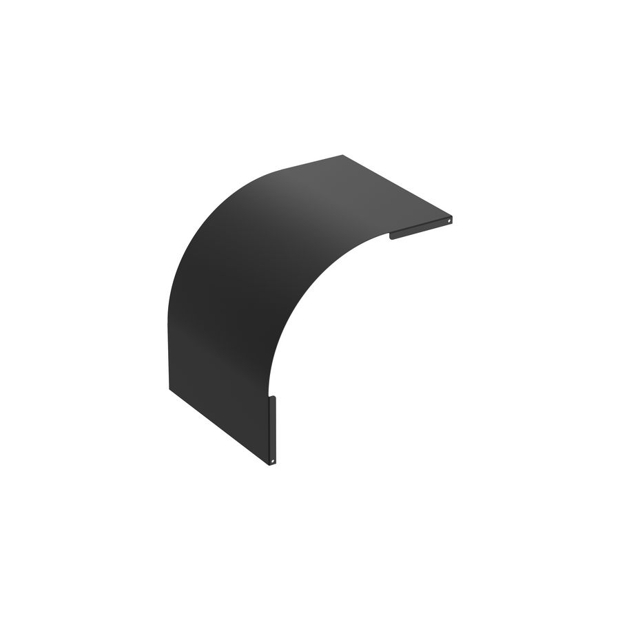 Deksel vervalstuk vast 250mm zwart KG281