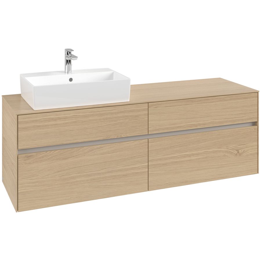 Wastafelonderkast Collaro 1600x548x500mm Nord.Oak C13500VJ