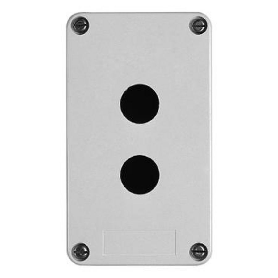 Lege drukknopkast Kunststof 2 horizontale gaten XAP-A