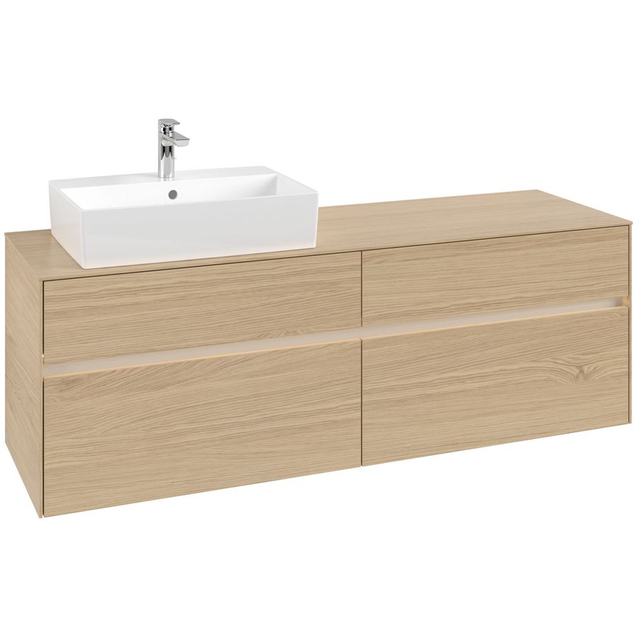 Wastafelonderkast Collaro 1600x548x500mm Nord.Oak C135B0VJ