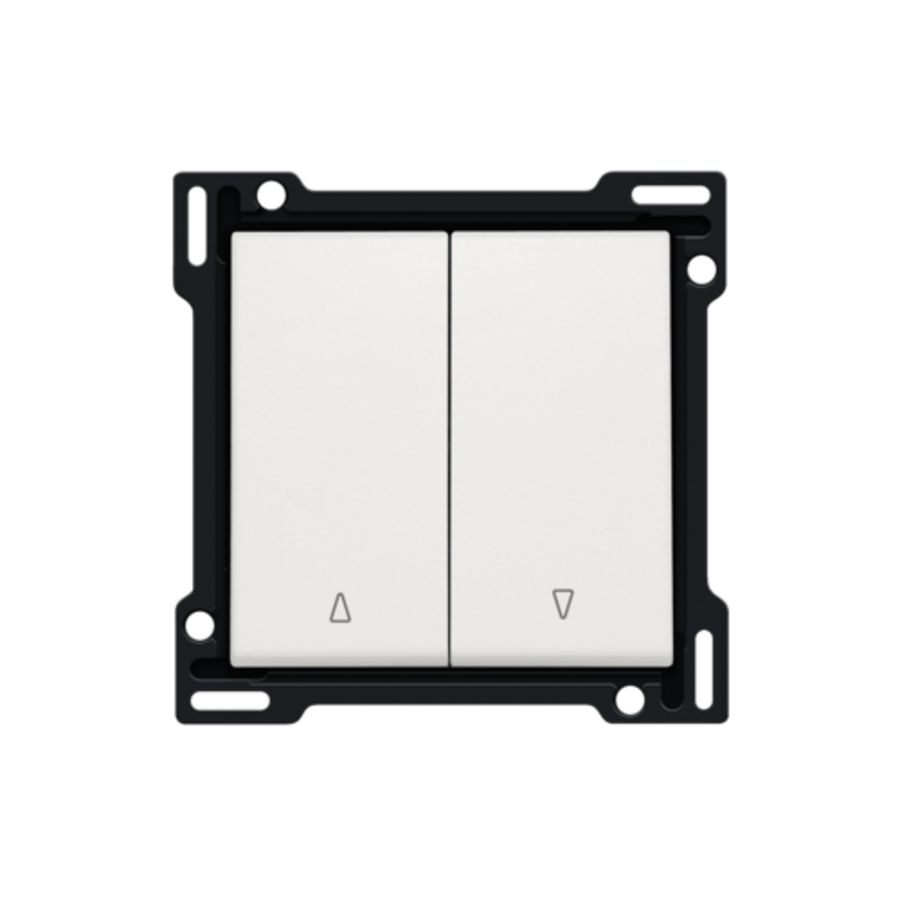 Afwerkingsset 2-voudige rolluikdrukknop white