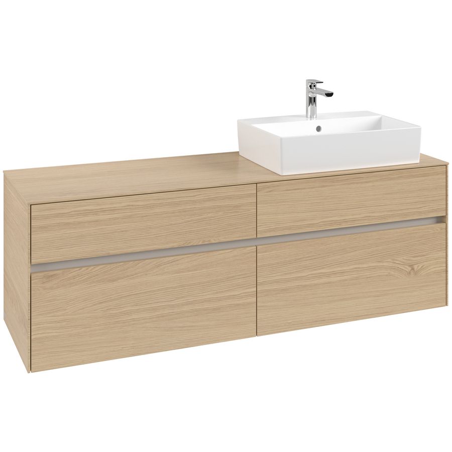 Wastafelonderkast Collaro 1600x548x500mm Nord.Oak C13600VJ