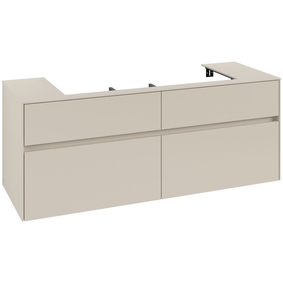 Wastafelonderkast Collaro 1400x548x500mm Cashmere Grey C092B0VN