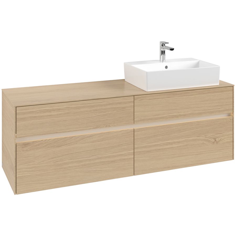 Wastafelonderkast Collaro 1600x548x500mm Nord.Oak C136B0VJ