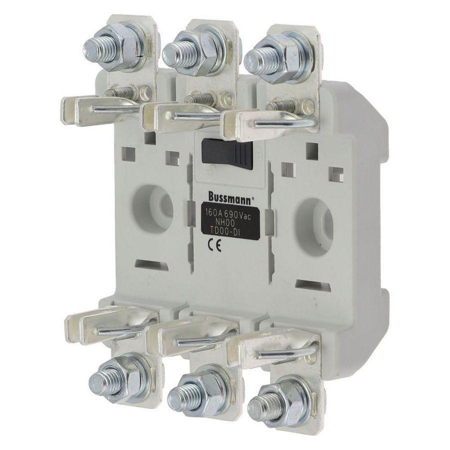 Zekeringhouder, 160 A, AC 690 V, NH00, 3P, IEC, integrale be