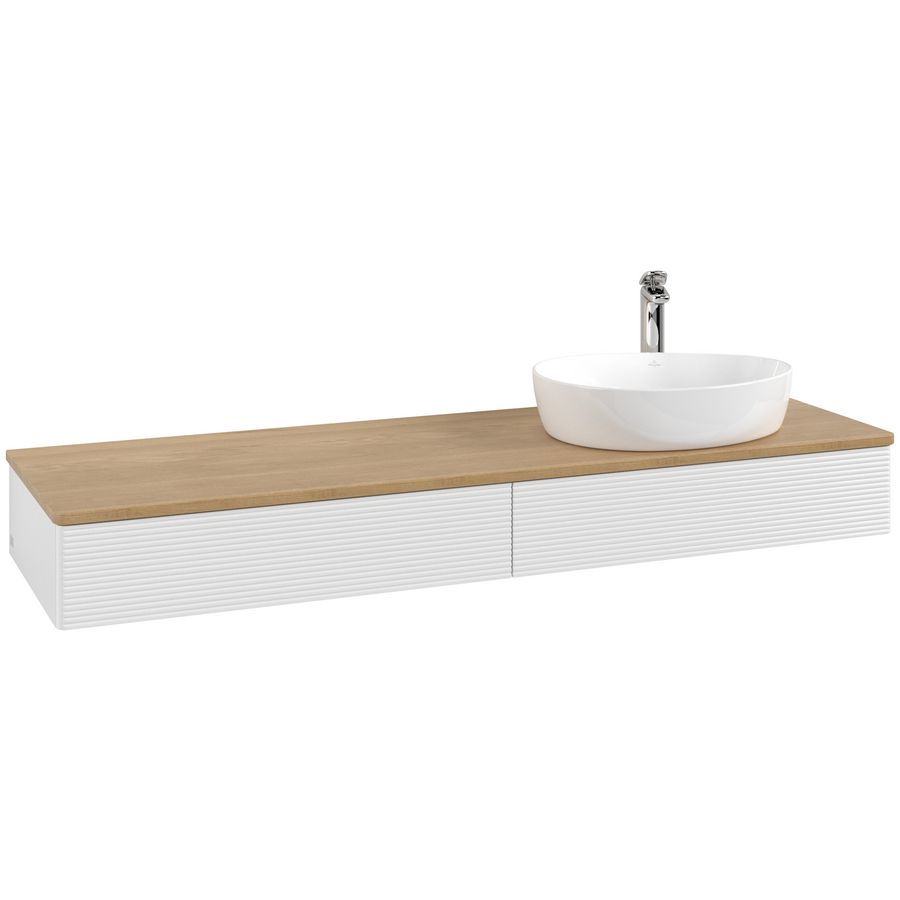 Wastafelonderkast Antao 1600x190x500mm G.White.L K16151GF