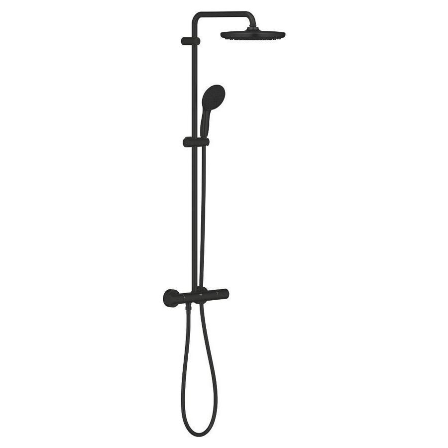 Tempesta 250 Douchesysteem Max 8,0L/M matte black (mat zwart) (prof)
