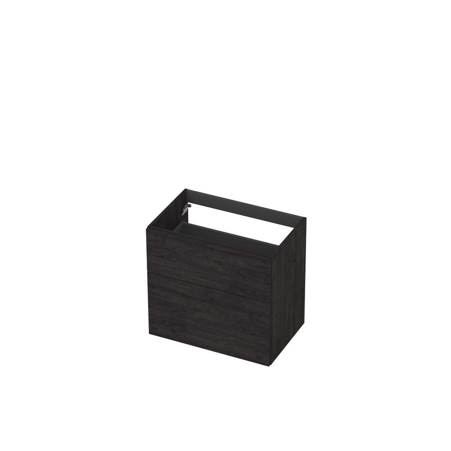 Onderkast 2L a-sym decor tbv grepen 70cm houtskool eiken