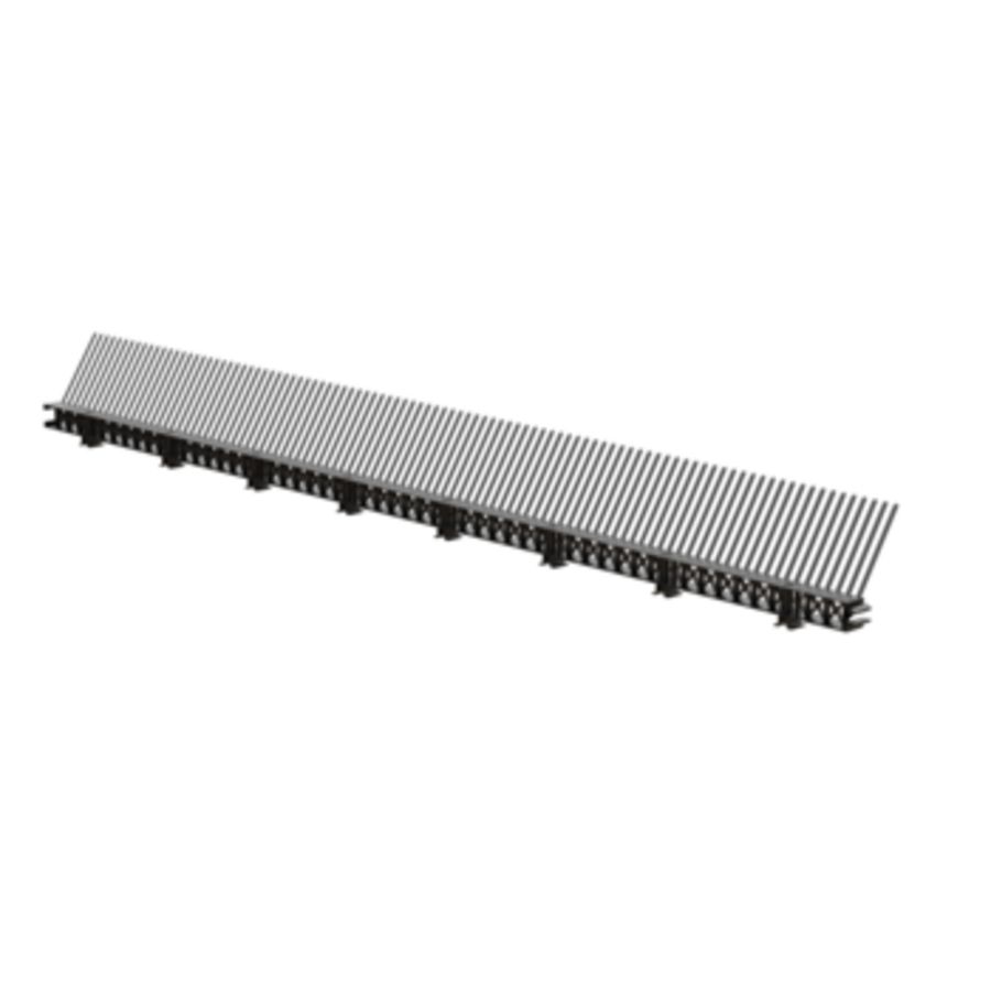 Panlat PP ventilerend 30mm x 1mtr. zwart met vogelschroot 85mm