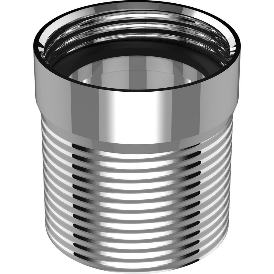 extens.drain valve 30mm, 1 1/4 inch chroom