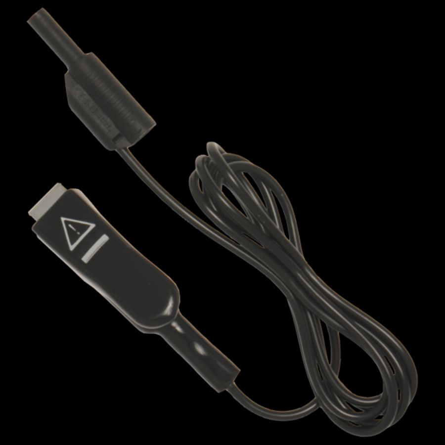 Meetsonde met krokodilbekklem t.b.v. PE meting