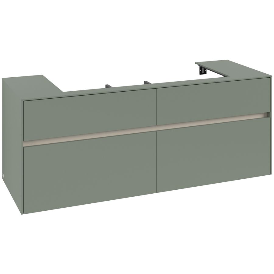 Wastafelonderkast Collaro 1400x548x500mm Soft Green C092B0AF