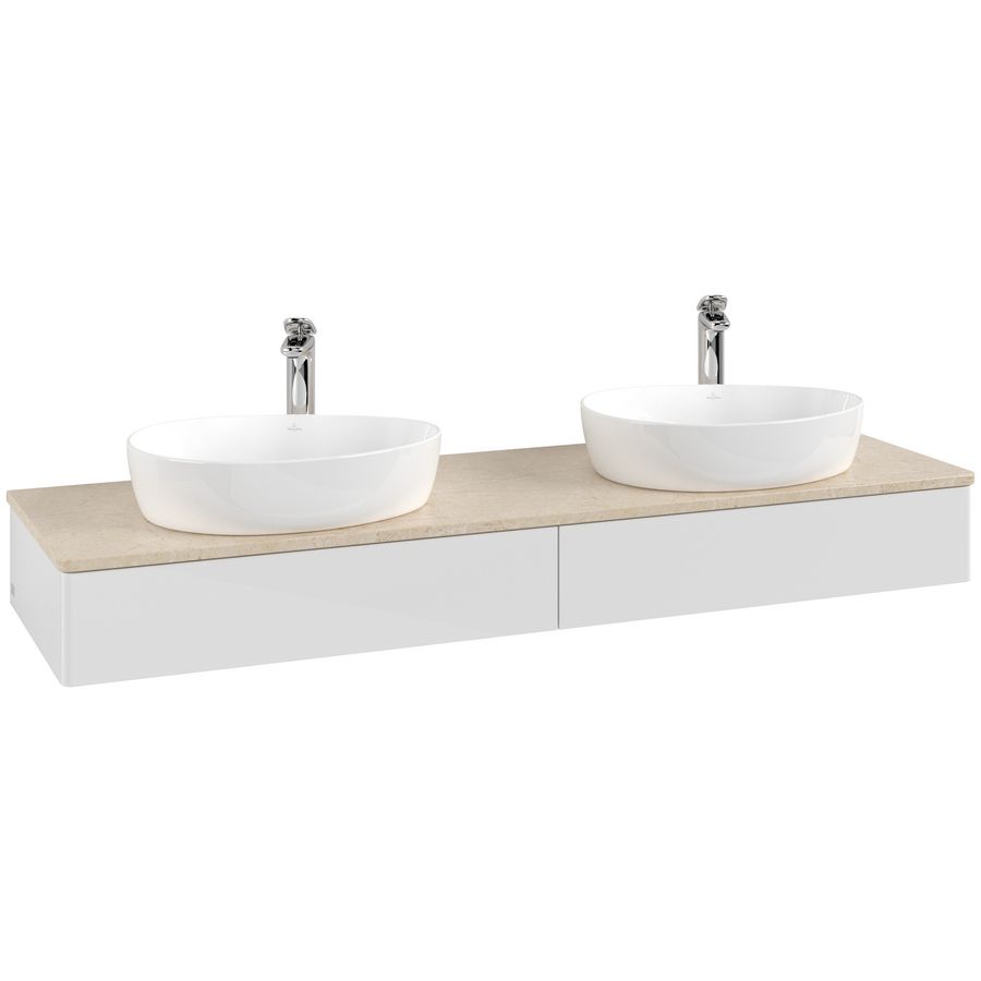 Wastafelonderkast Antao 1600x190x500mm G.White.L K17053GF