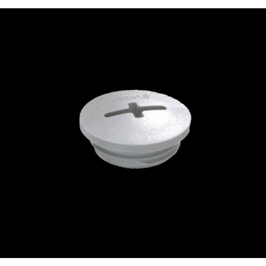 Blindstop kunststof M16x1,5 glasvezelversterkt, donkergrijs (EVSG16SG) VVE=100