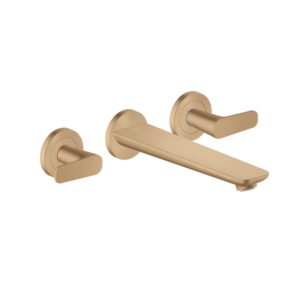 Afbouwdeel 3-gats inbouw badmengkraan Cubic Cut brushed bronze Citterio-C