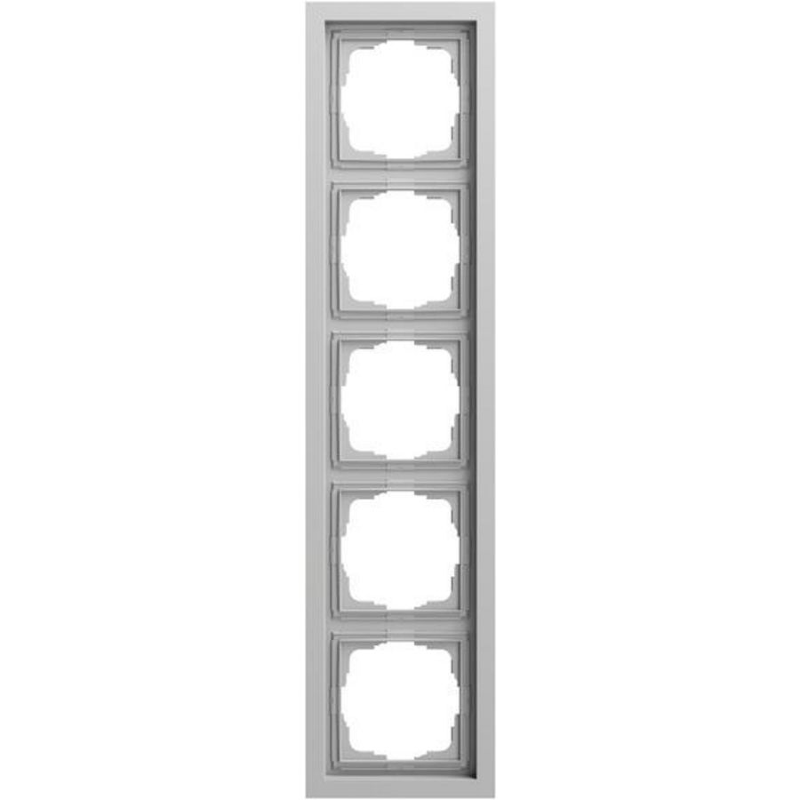 Afdekraam 5-voudig Gira F200 gris m(gel.)