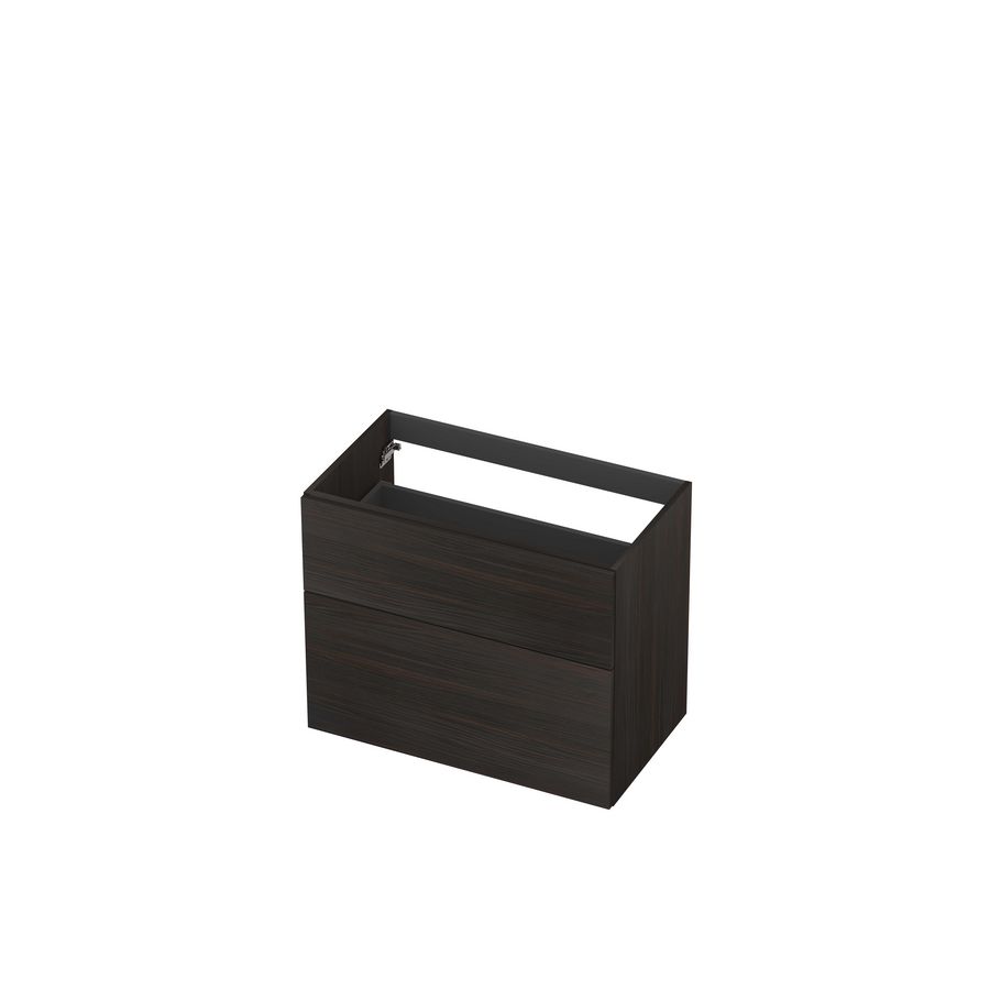 Onderkast 2L a-sym decor tbv grepen 80cm intens eiken