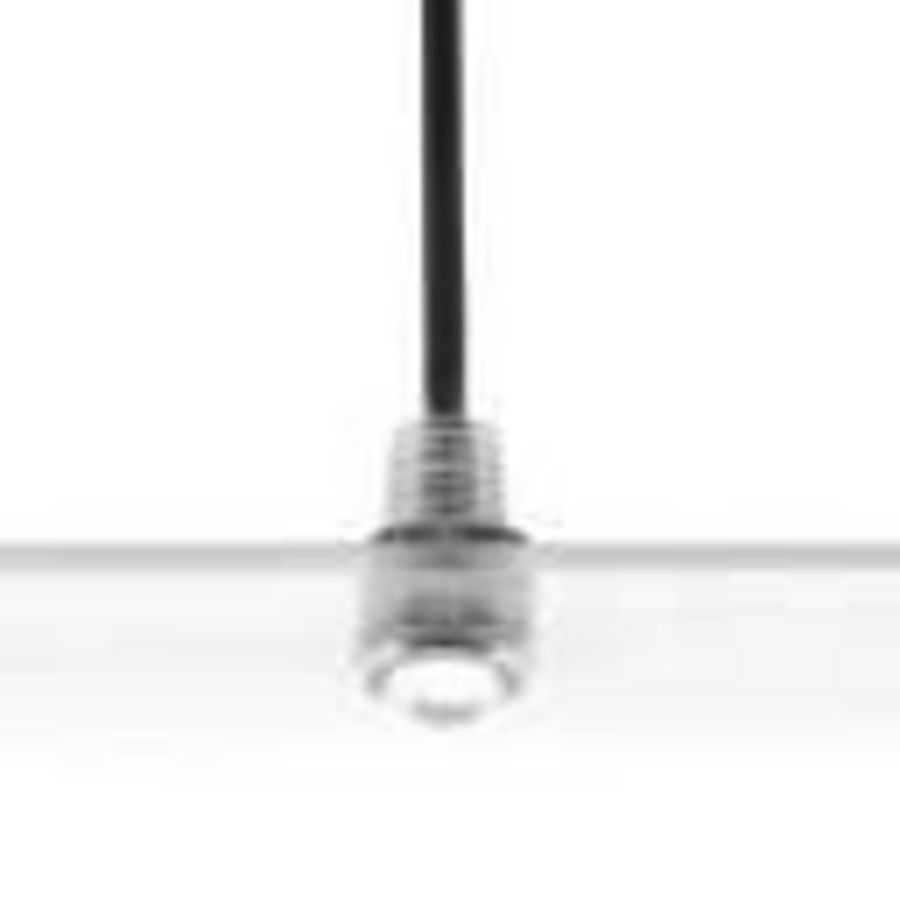 LED mini IP67 11mm 0,5W 3000K met lens zilver