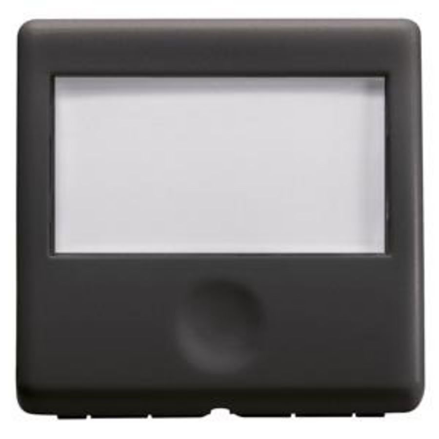 DRUKKNOP MET VERLICHT NAAMPLAATJE 250 Vac-NO 10 A-2 MODU