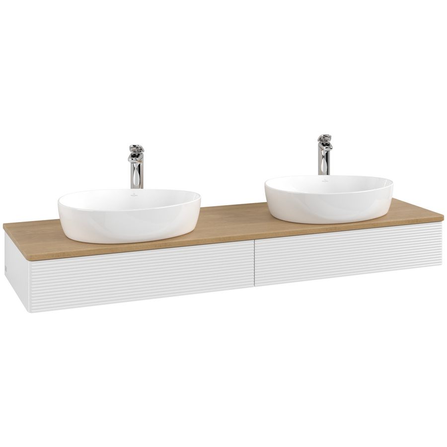 Wastafelonderkast Antao 1600x190x500mm G.White.L K17151GF
