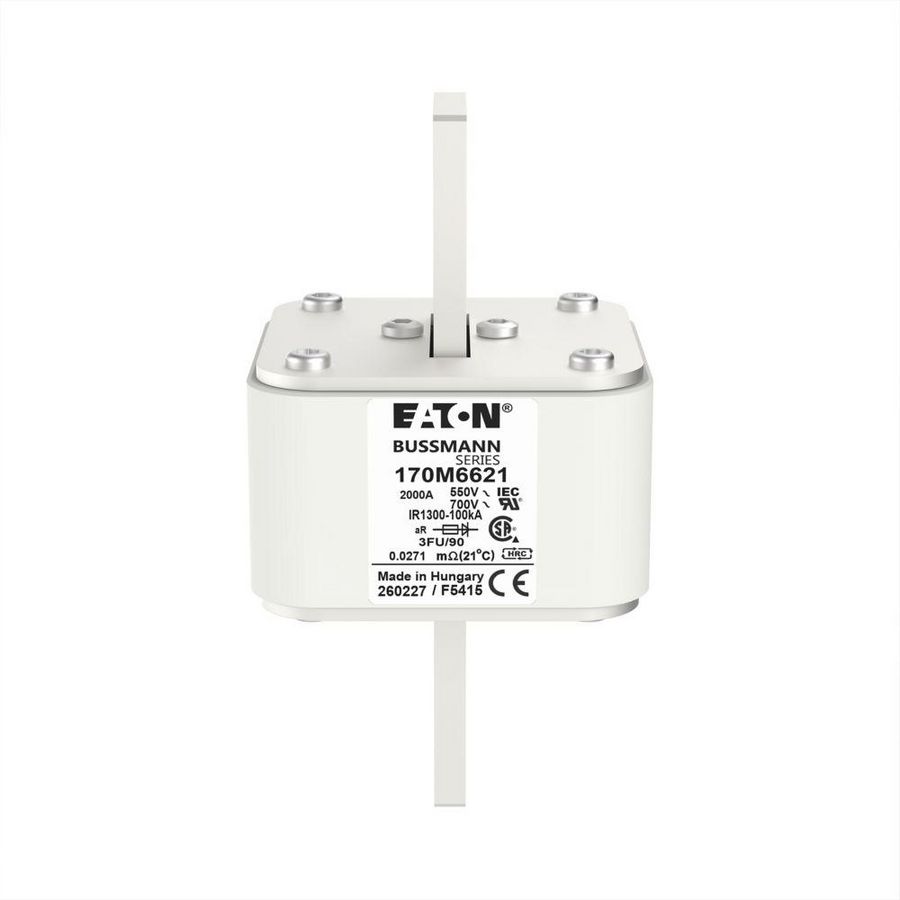 Zekering hoge snelheid 2000A AC 550V 200kA size 3 76x92x1