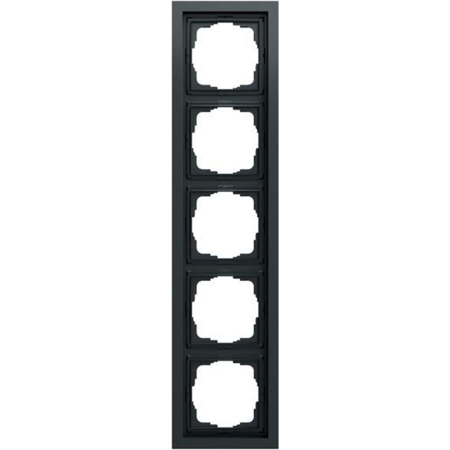 Afdekraam 5-voudig Gira F200 antracit(gel.)