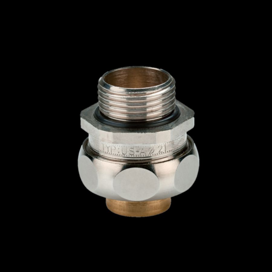 Slangwartel messing vernikkeld EMC PG29 IP40 Ø36mm VVE=25