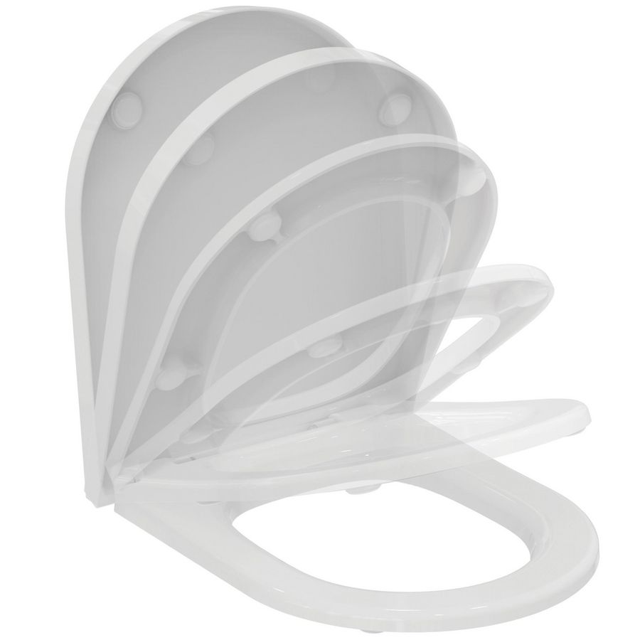 Closetzitting wrapover 360x440x40mm glanzend wit La Dolce Vita