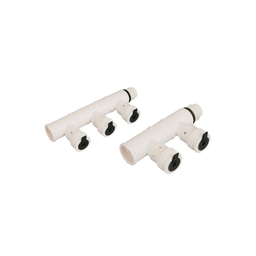 Verlengstuk/basis v. verdeler wit 3x16mm aansl. inst.Vision