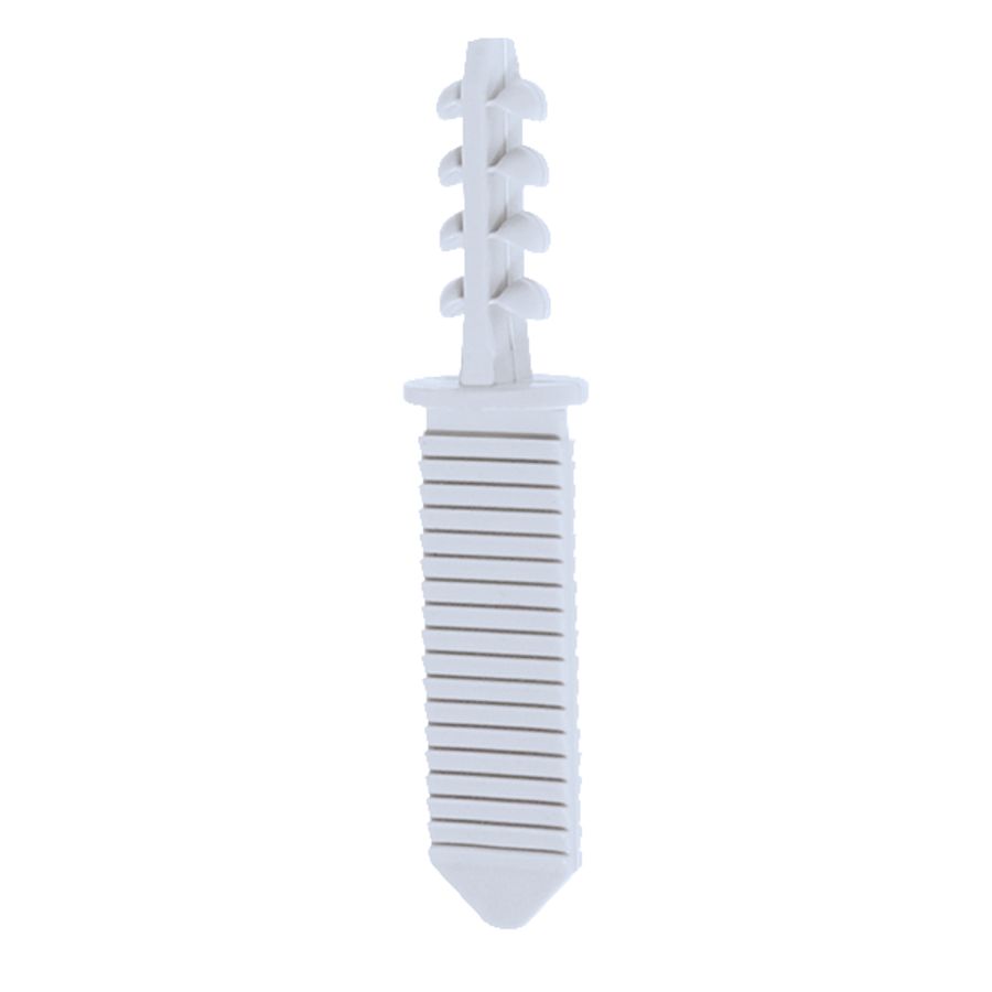 Kunststof rasterankerstrip 30mm met klemplug 25mm VVE=100
