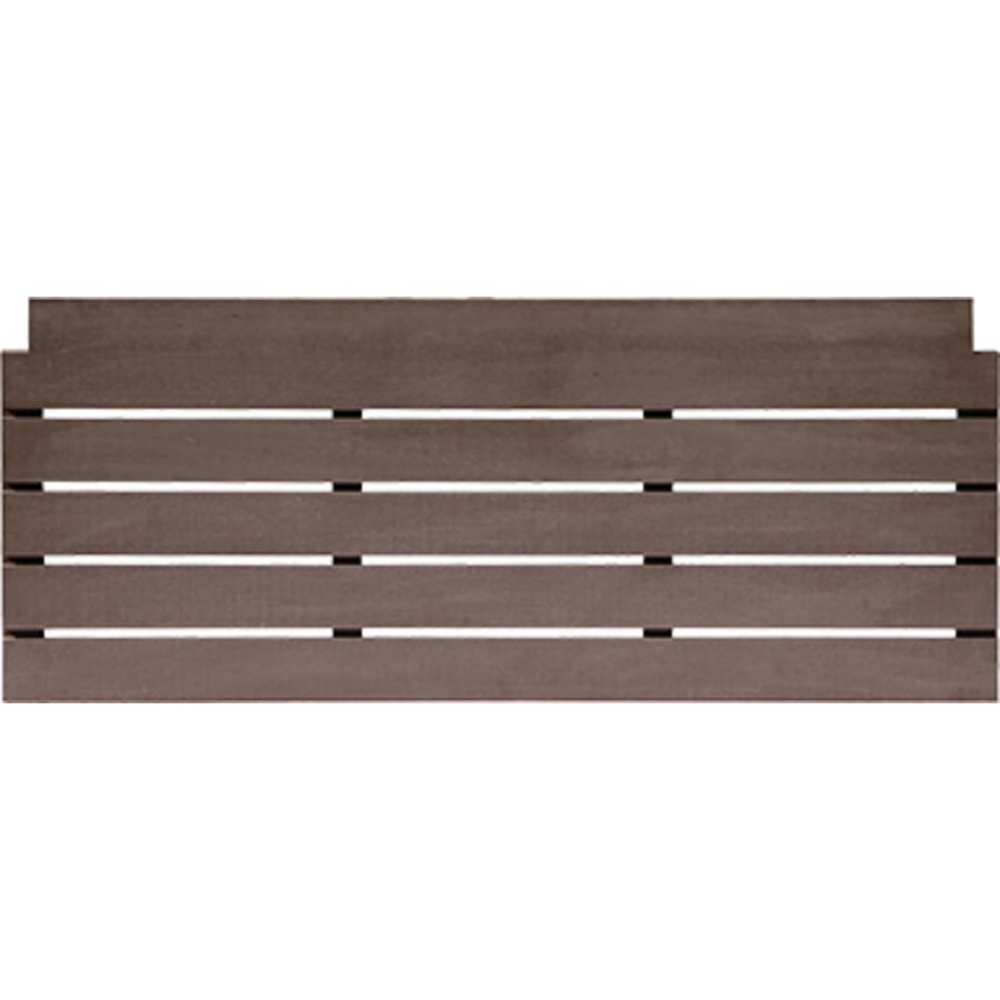 Bodemplaat WAC100 (bij hangende opstelling) houtcomposiet bruin 100x50cm