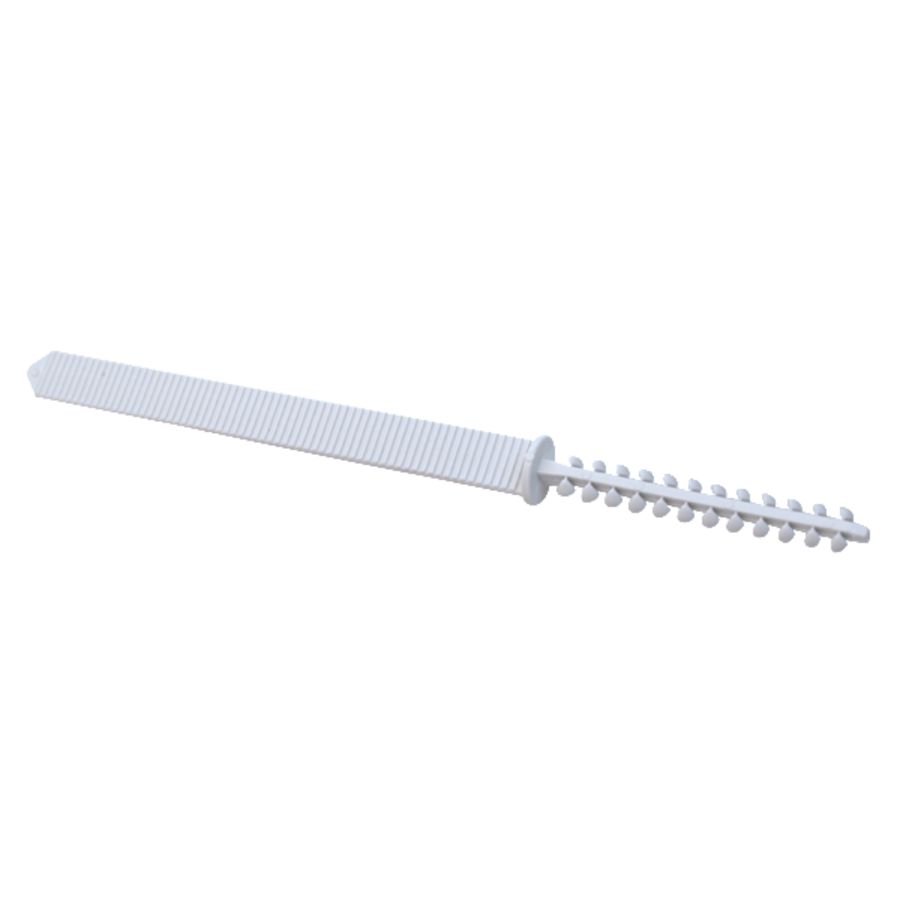 Kunststof rasterankerstrip 100mm met klemplug 25mm VVE=100