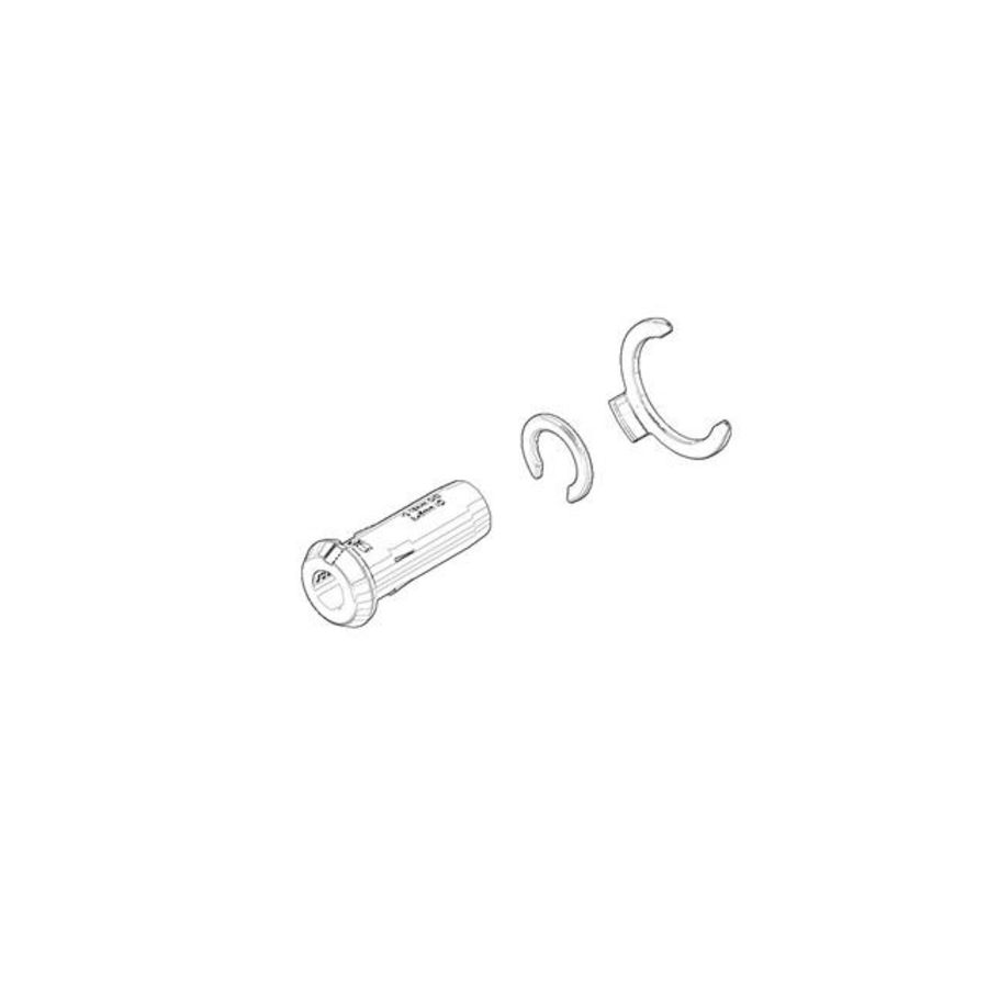 Aansluiting Set steunhulzen en borgringen 12x25mm