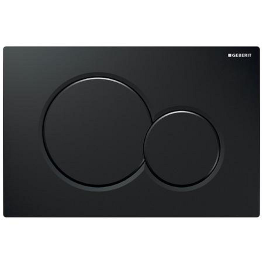 Bedieningsplaat 2-toets Sigma01 ROUND gitzwart RAL 9005