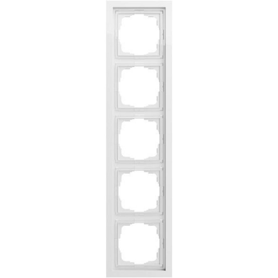 Afdekraam 5-voudig Gira F200 zuiver wit