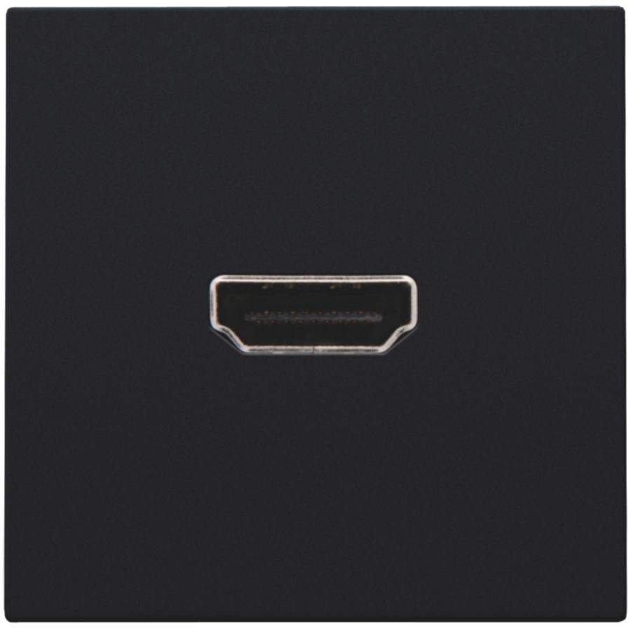 Afwerkingsset met HDMI-naar-HDMI-aansl. black coated
