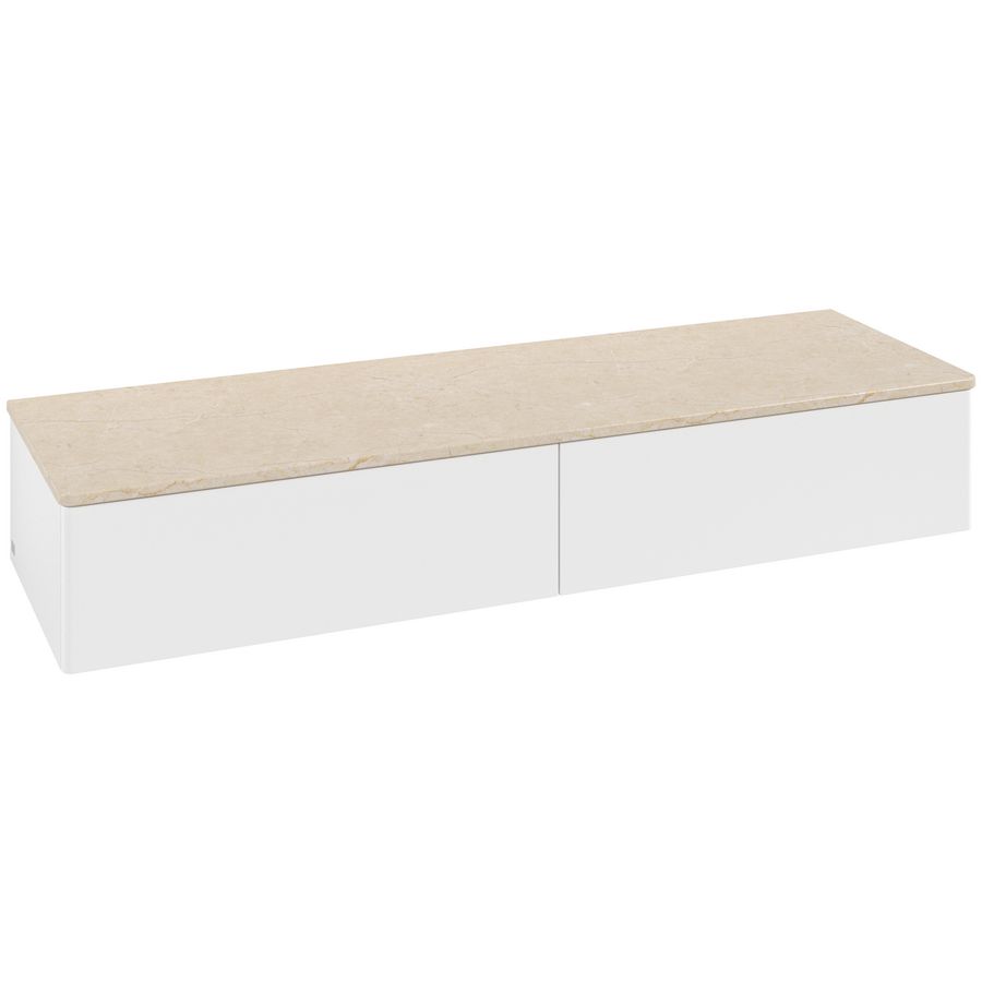 Sideboard Antao 1600x268x500mm White Matt Lacquer K42003MT