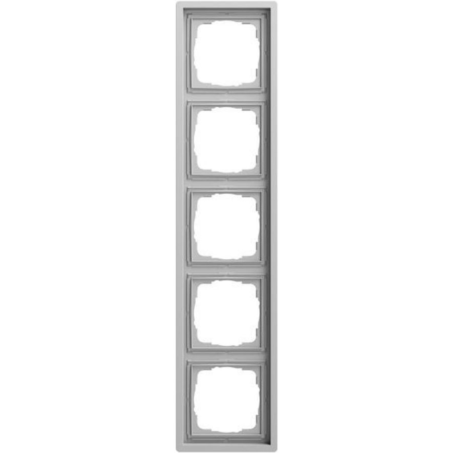 Afdekraam 5-voudig Gira F100 gris m(gel.)