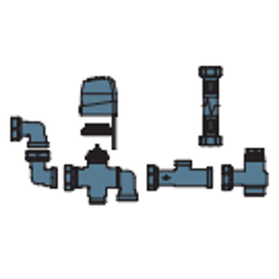 3-weg klep voor Aquarea Air Floor muurmontage 10,15,20