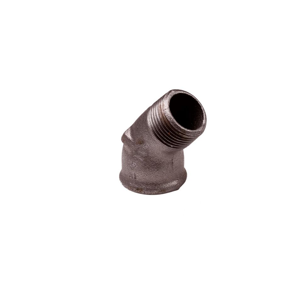 Knie 45° malleabel gietijzer verzinkt nr.121 2" bn.xbt.