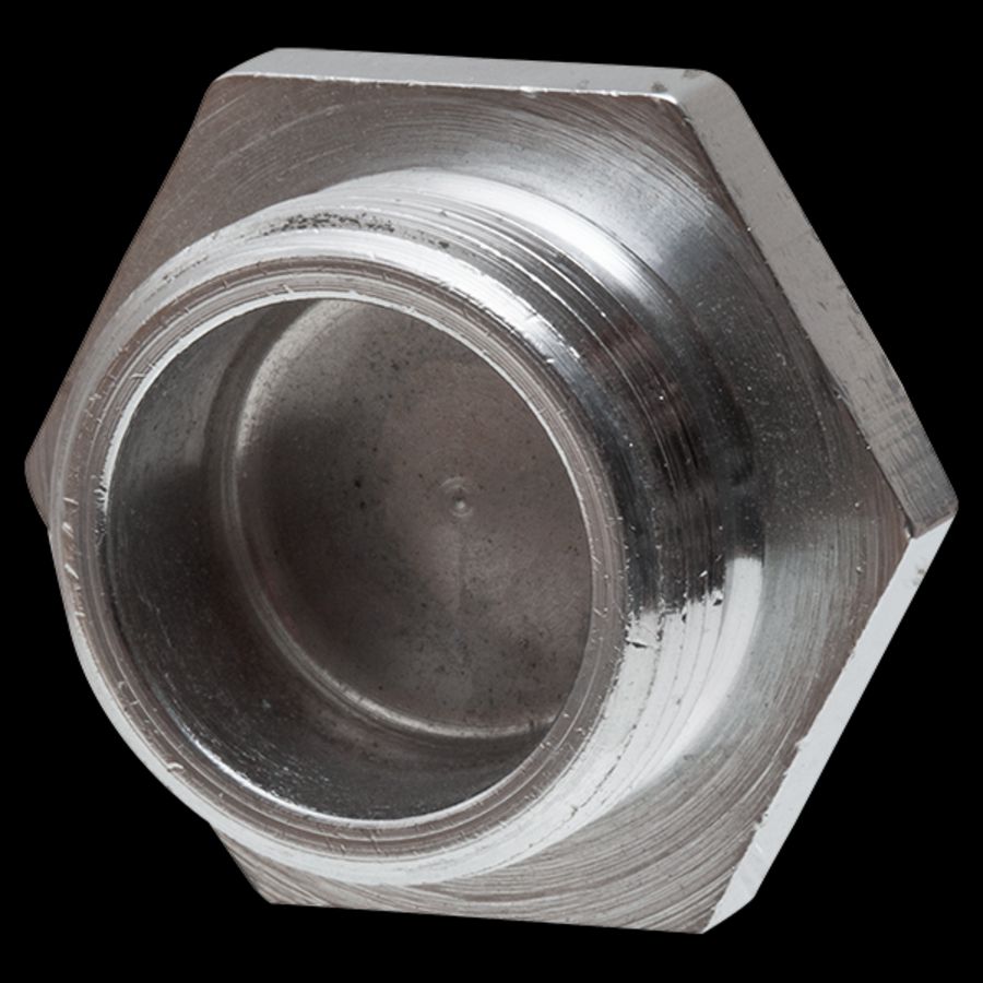 Blindstop chroom, met metrische draad M24 (VSM24/Cr)