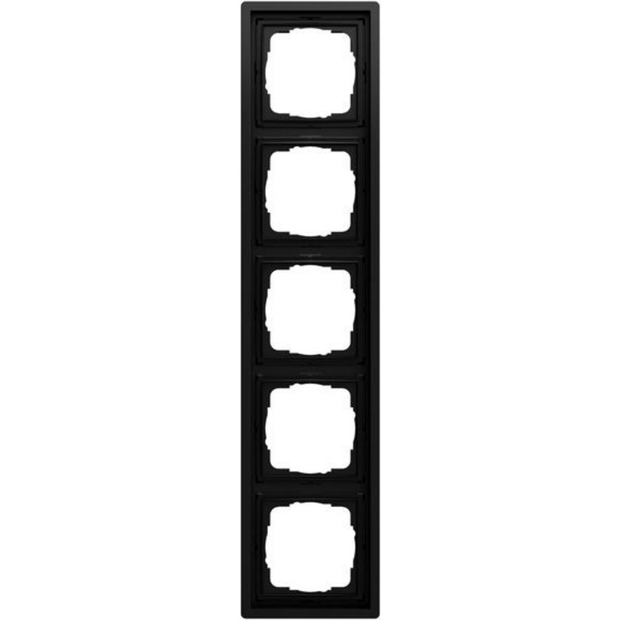 Afdekraam 5-voudig Gira F100 zwart m(gel.)