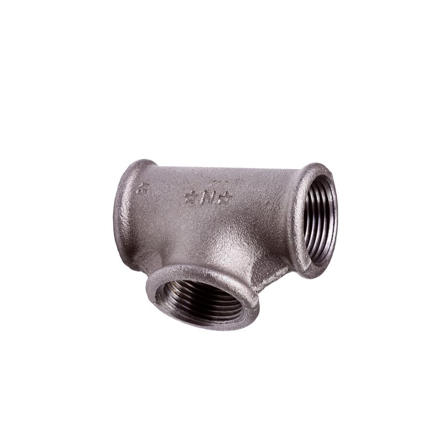 T-koppeling malleabel gietijzer verzinkt 90° nr.130 4" bn.