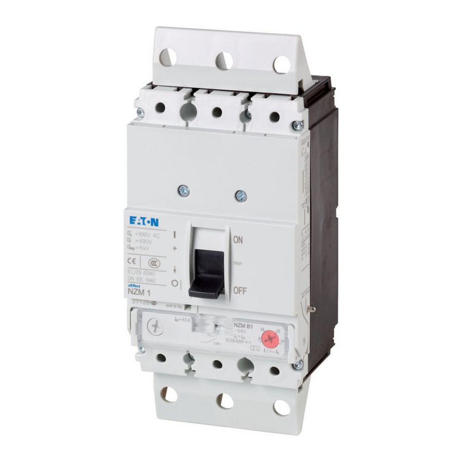 NZM1 100kA 3P 100A voor insteeksokkel IEC