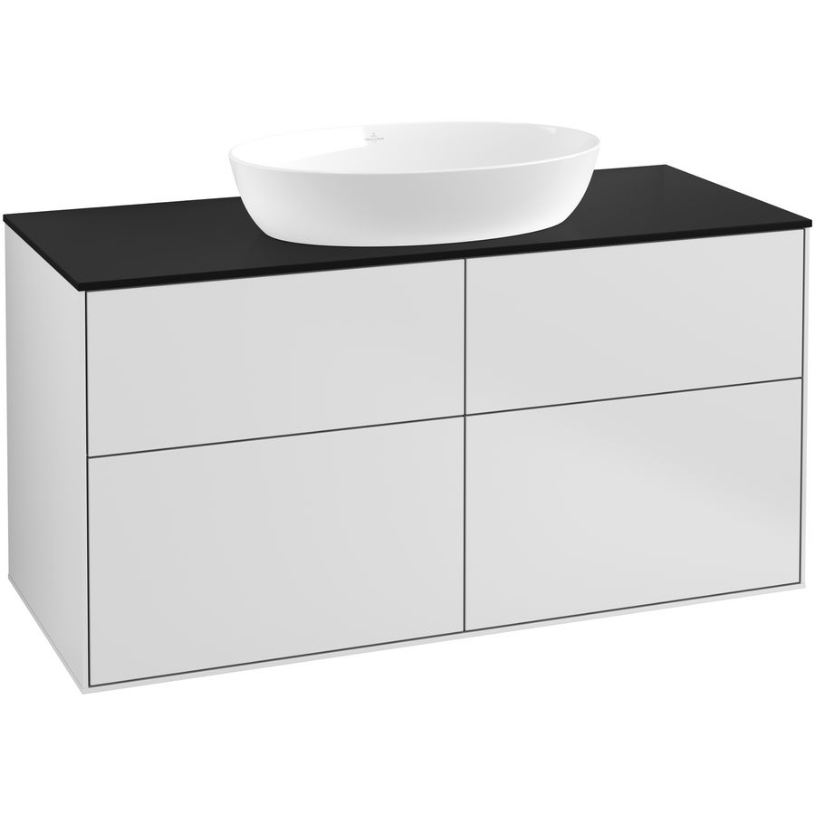 Wastafelonderkast Finion 1200x603x501mm White Matt Lacquer FA3200MT